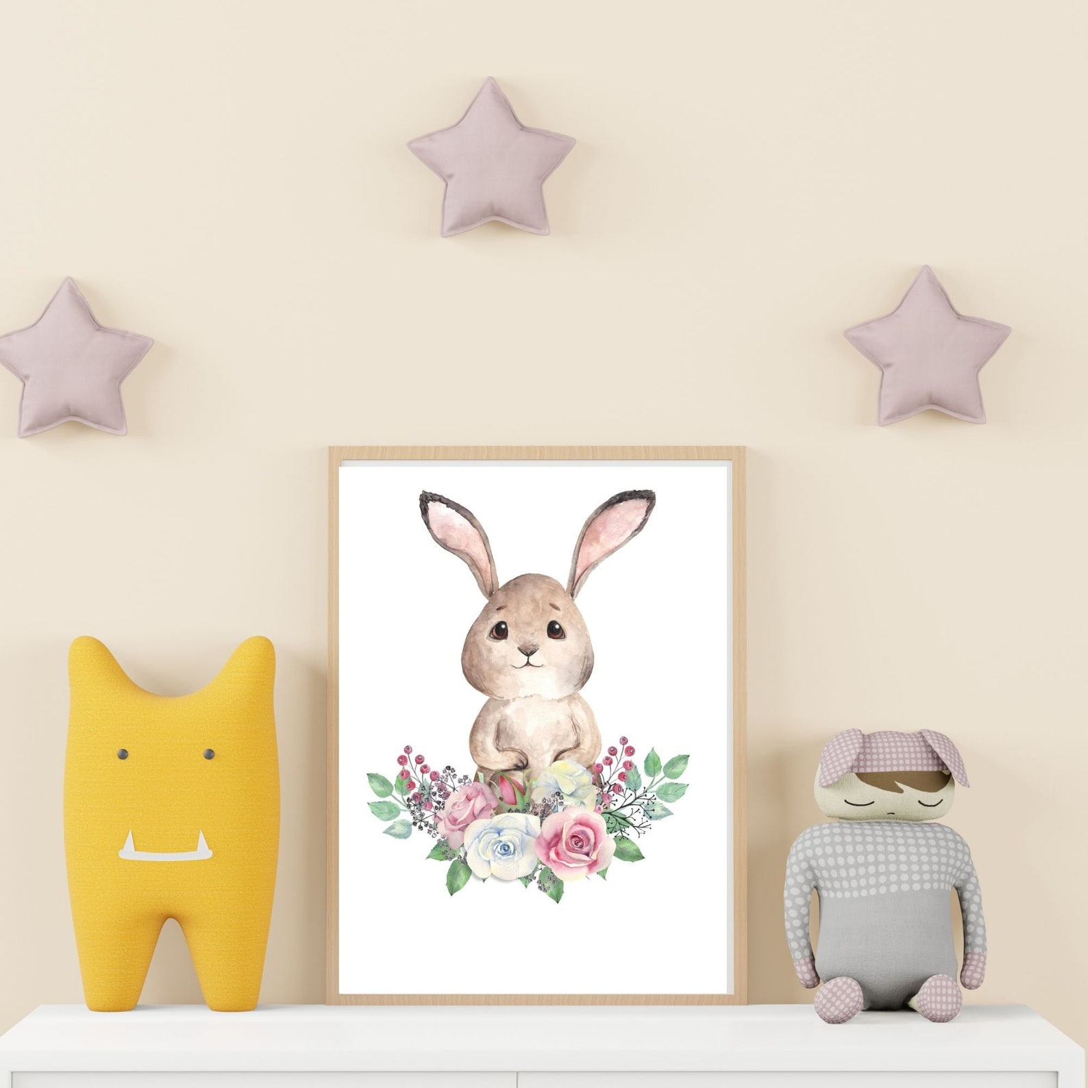 Forest Animals Nursery Prints Set of 6 Printable Woodland Etsy