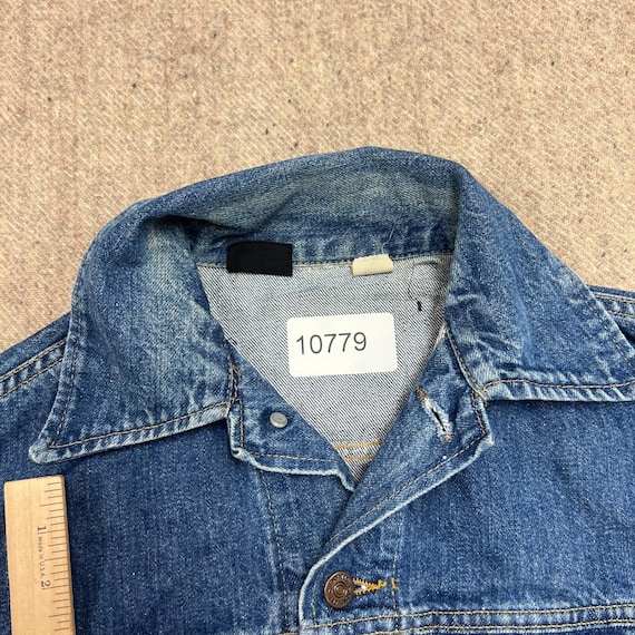 Vintage Sears Roebucks Denim Jacket Mens Small Blue 1960s Hand