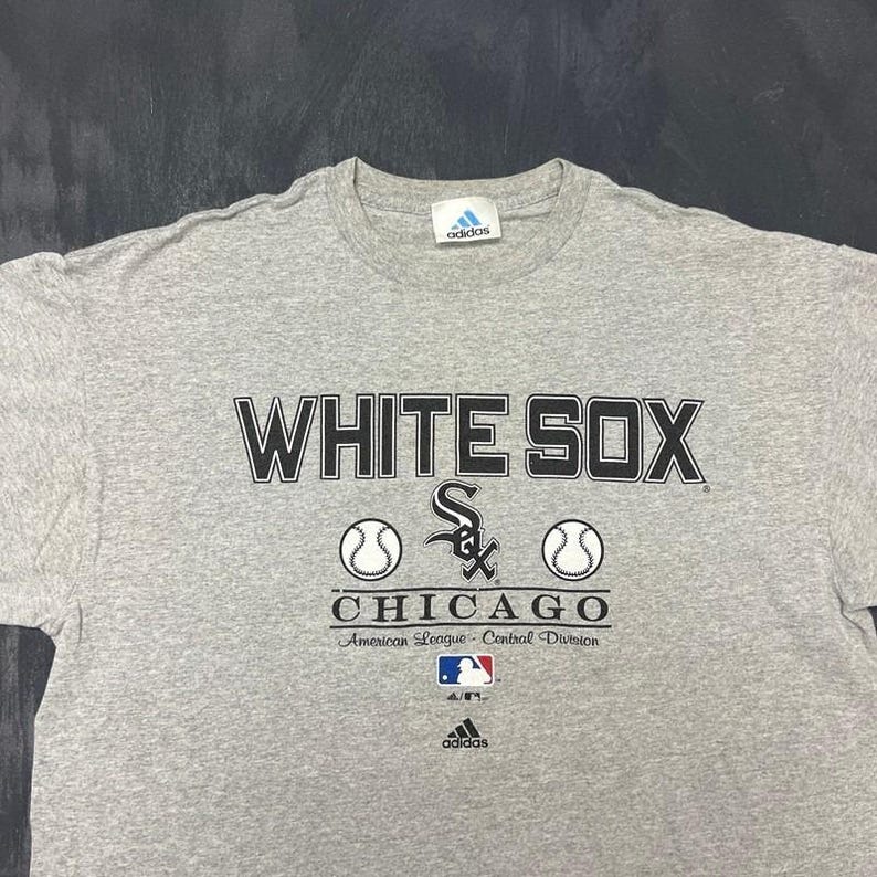 Vintage Chicago White Sox Shirt Mens XL Gray 2000s Adidas MLB image 2