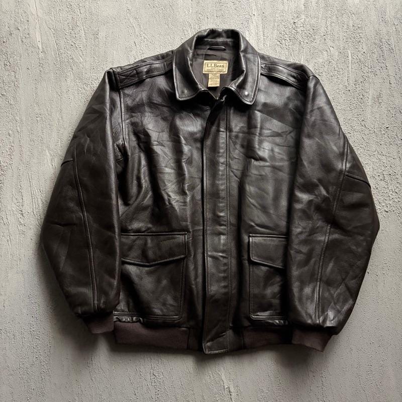 2000s Leather Jacket - Etsy