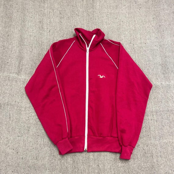 Wrangler, Vintage Wrangler Track Jacket Mens Large Pink 1970s Zip Up