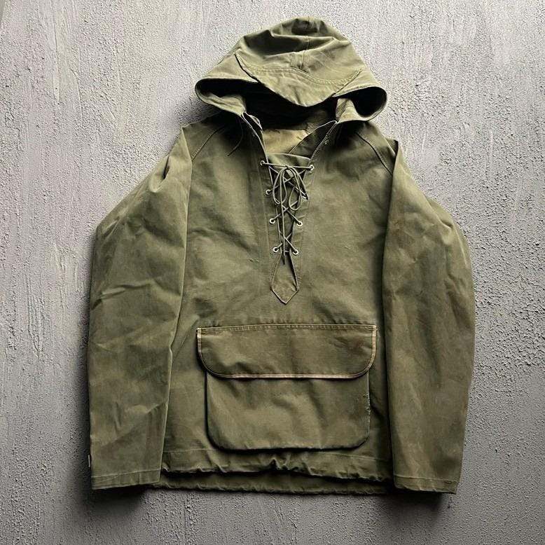 【60年代】 レア色 グリーン・カーキ/イギリス製 フィッシャーマン スモック Vintage Fishermans Smock - Etsy