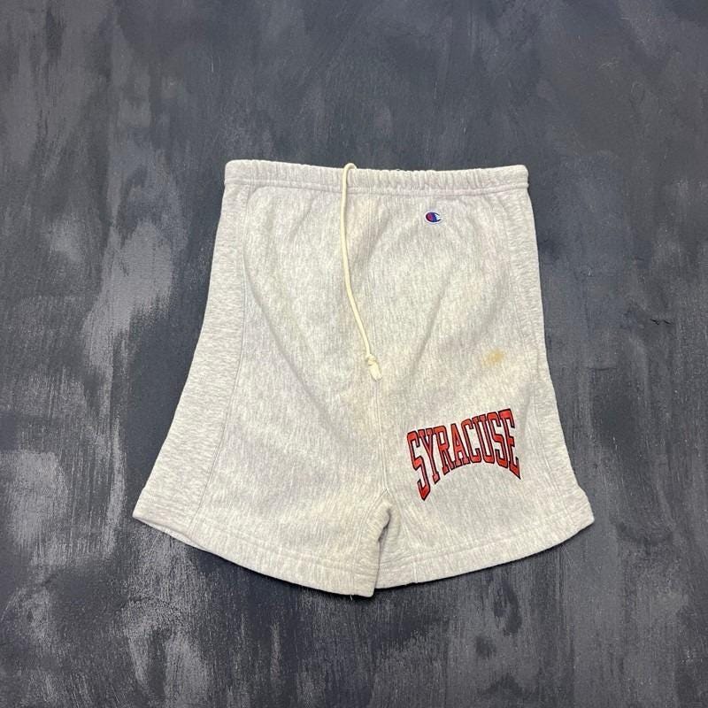 Champion Reverse Weave, Vintage Syracuse Champion Reverse Weave Shorts Mens Large Gray 1990s