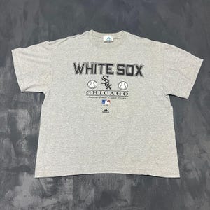 Vintage Chicago White Sox Shirt Mens XL Gray 2000s Adidas MLB image 1