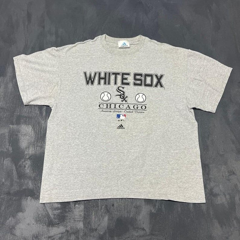 Vintage Chicago White Sox Shirt Mens XL Gray 2000s Adidas MLB image 1
