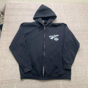Vintage Harley Davidson Zip up Hoodie - Etsy