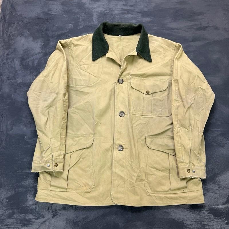 Filson, Vintage Filson Cotton Hunting Jacket Mens 48 Beige 1990s Outdoors