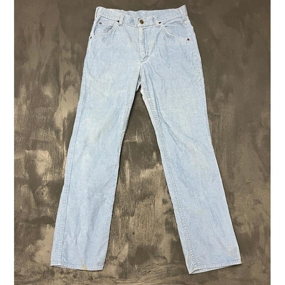 Lee, Vintage Lee Corduroy Pants Mens 30x30 Blue 1970s USA