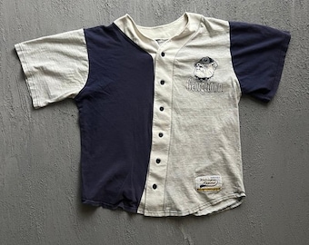 Vintage 90s Georgetown University Hoyas Graphic Navy Blue Cotton
