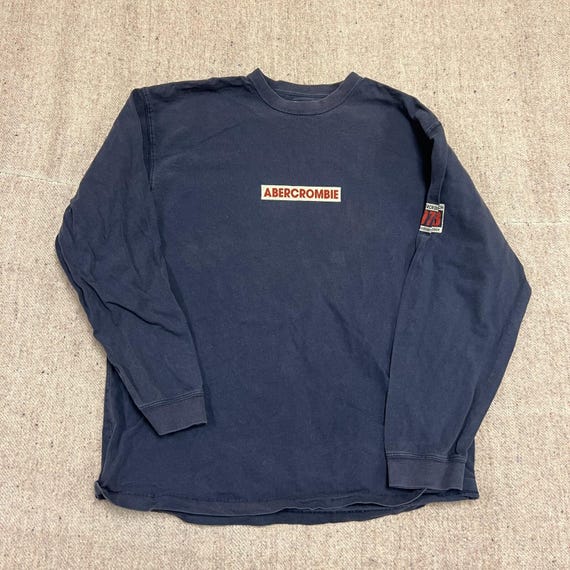 Abercrombie & Fitch, Vintage Abercrombie & Fitch Shirt Mens XL Blue 1990s Snowboard