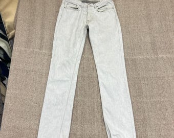 Acne Studios Roc Hiro Jeans Herren 28x34 Weiß Skinny Gerade