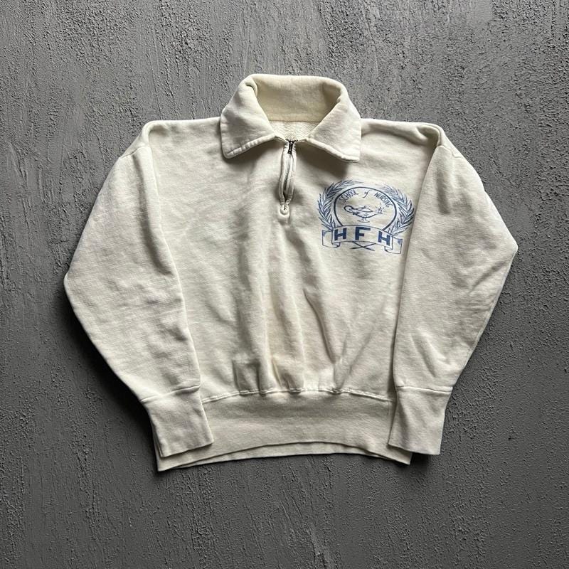 60s Quarter Zip Sweatshirt - Etsy Canada
