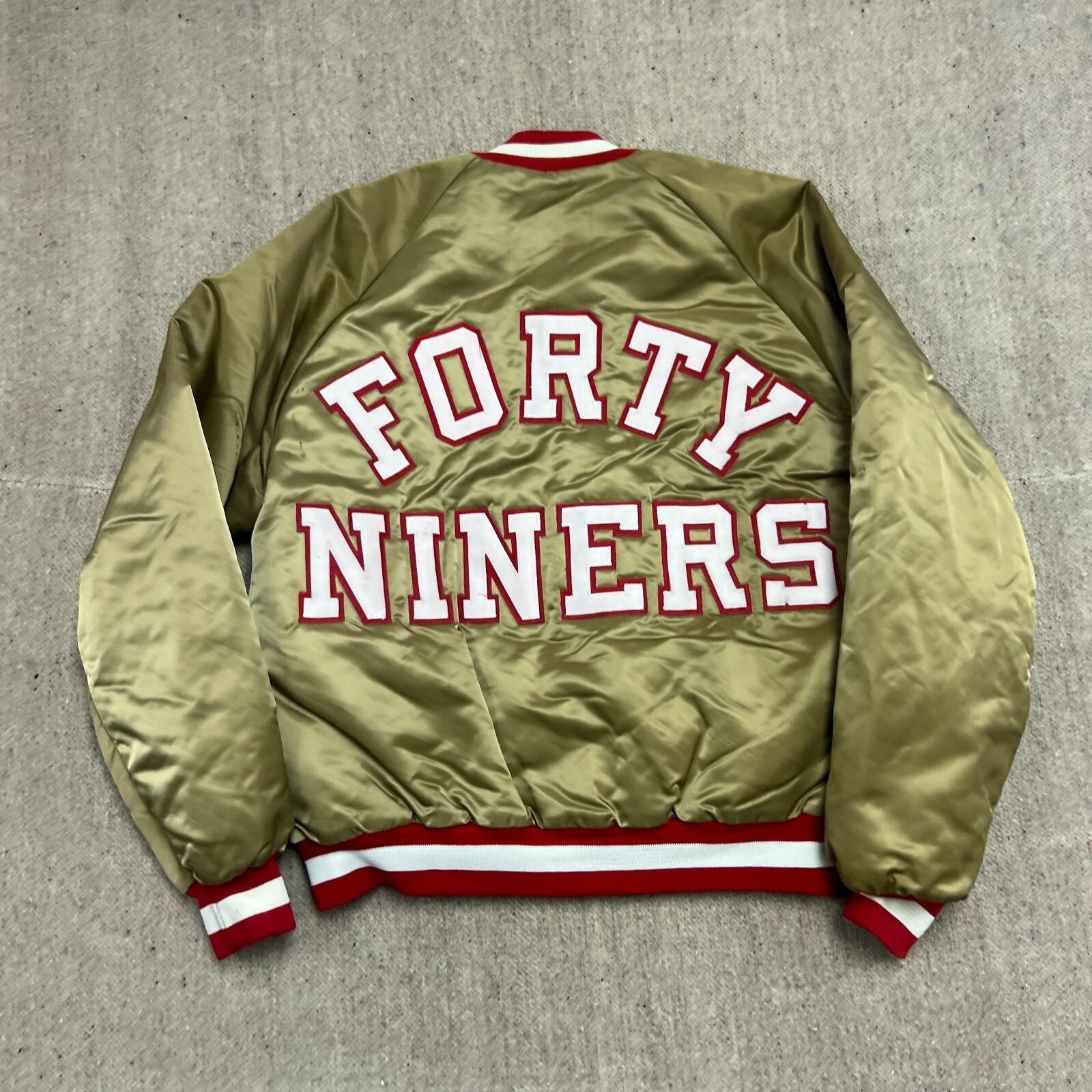 Vintage San Francisco 49ers Jacket Mens Large Gold 1990s Chalk