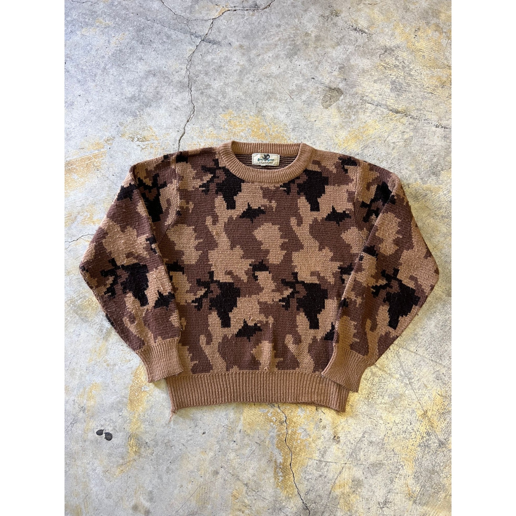 Louis Vuitton Mohair Camouflage Print Pullover - Brown Sweaters