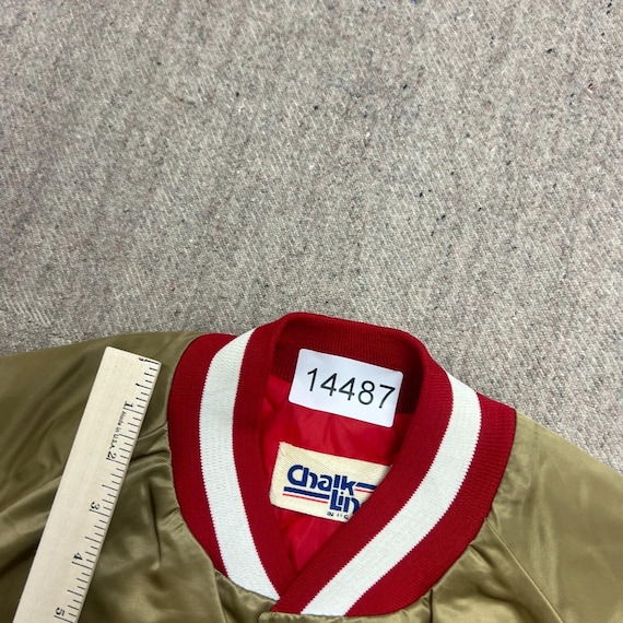 Vintage San Francisco 49ers Jacket Mens Large Gold 1990s Chalk