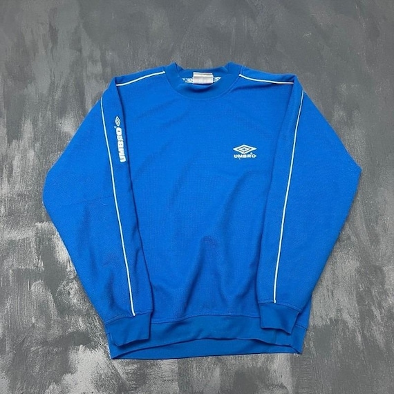 Umbro, Vintage Umbro Sweatshirt Mens Medium Blue 1990