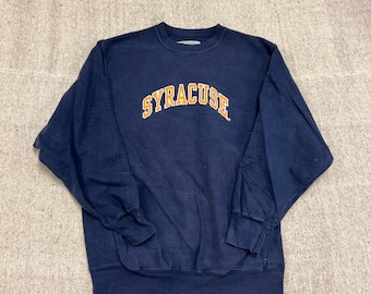 Vintage Syracuse University Sweatshirt Herr Mellanblå 1990-talet