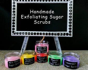 Exfoliërende suikerscrubs