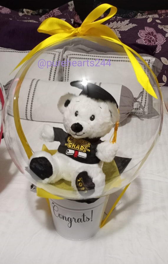 teddy bear in a balloon gift