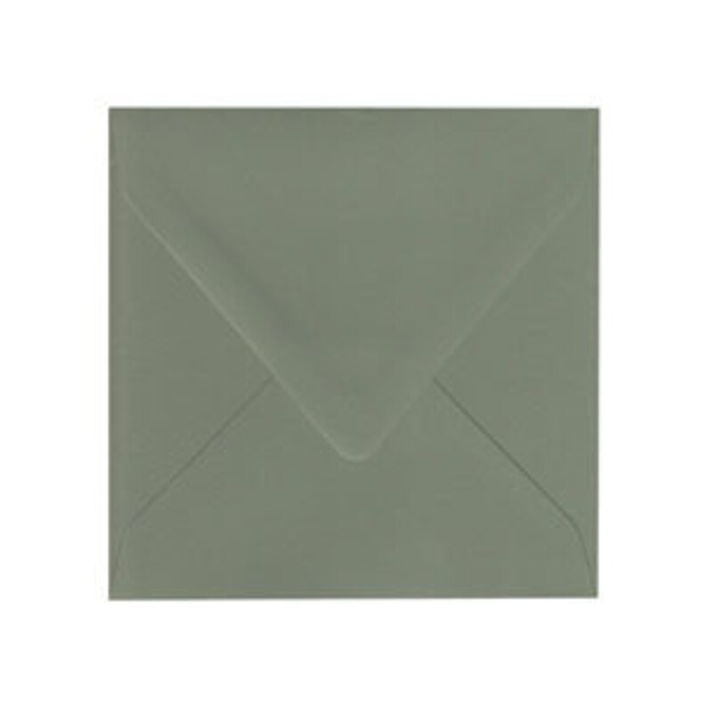 Mid Green Olive Matte Premium Envelopes in A7, A7, A7, RSVP 4 Bar, A8