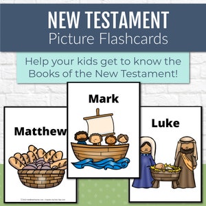 Books of the Bible Flip Book, Old and New Testament, 66 Books, Bible  Memorization, Sunday School, Christian Resources 