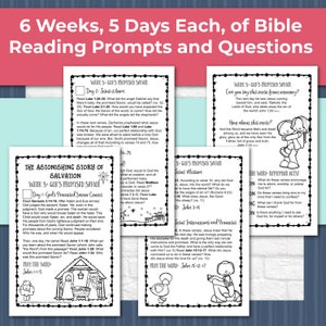 Kids Bible Study, Youth Bible Reading Plan, Printable Homeschool Religious Christian, Salvation ...