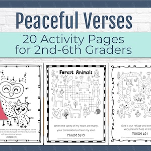 Peaceful Verse Youth Church Activity Printable, Download Homeschool Early Elementary Bible Lesson Peace, Fruit of Spirit Activity Student