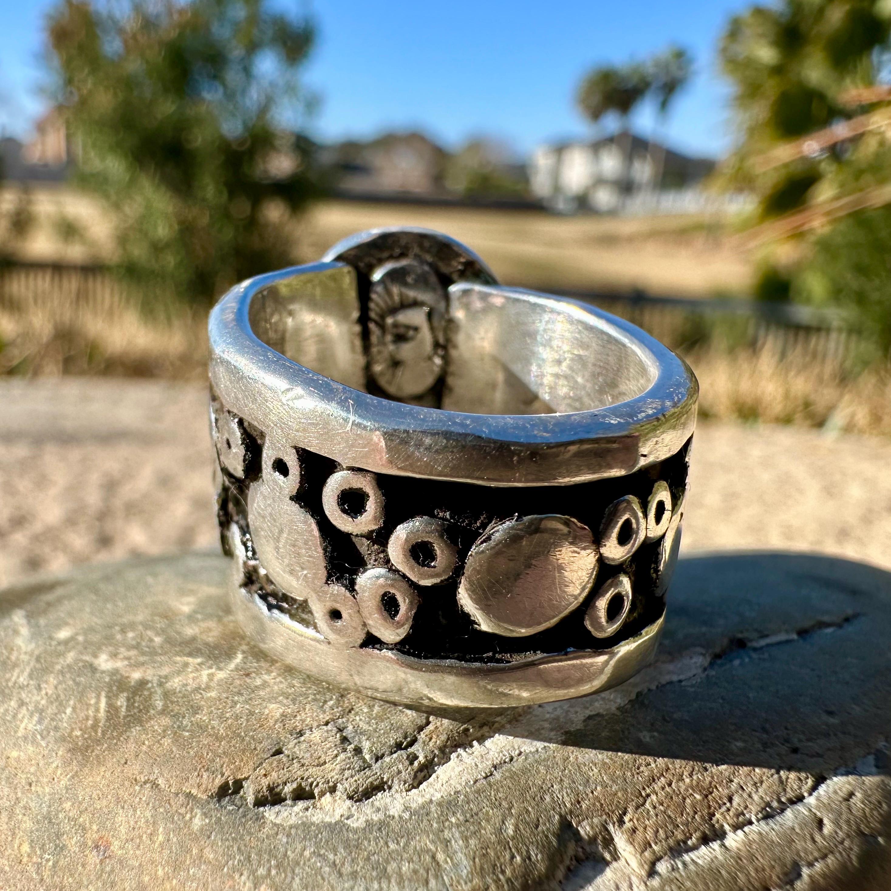 Kingman Turquoise Statement Ring - Etsy