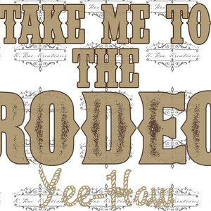 Rodeo PNG: Western Yee Haw Design (Digital Download)