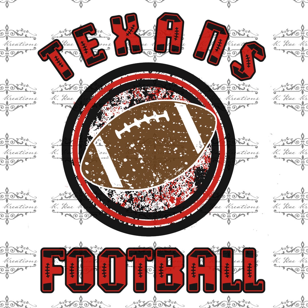 Red Splatter Football Texans Football PNG: Black and Red Splatter Design (digital Download ...