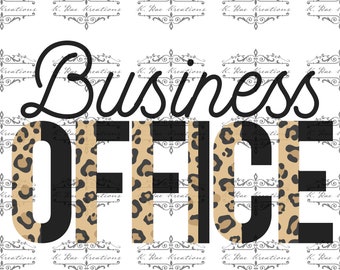 Oficina de negocios de leopardo PNG - Diseño de sublimación (Descarga digital)