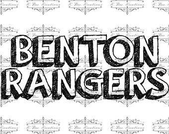 Benton Rangers PNG: Mascotte Download digitale per sublimazione