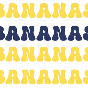 Banana Baseball PNG: Savannah Team Sublimation Design (Digital Download