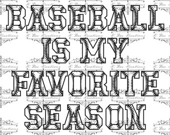 Baseball ist meine Lieblingssaison PNG - Sublimationsdesign (Digitaler Download)