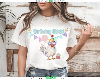 Birthday Chick PNG: Chicken Lover Shirt Design (Digital Download)