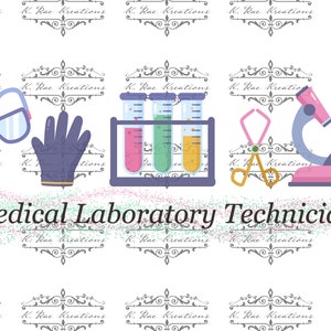 Med Lab Tech PNG: Medical Laboratory Technician Design (Digital Download)