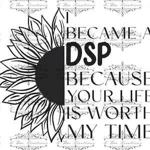 DSP Sunflower PNG: Direct Support Professional Sublimation Design (Digital Download)
