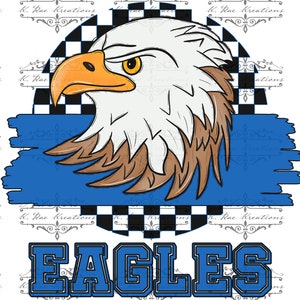 Eagles Black and Blue PNG for Sublimation and more, Eagles Digital Download, Eagles School Spirit Digital Design, Trendy Eagles PNG, Eagles