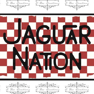 Jaguar Nation PNG: School Mascot Sublimation Design (Digital Download)