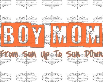 Boy Mama PNG: Mom and Son Matching Design (Digital Download)