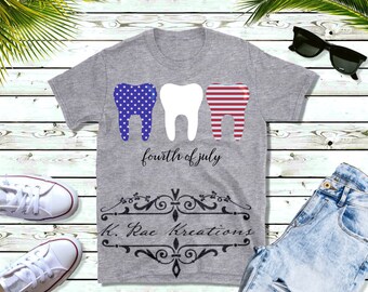 Patriotic Dental PNG: 4th of July Shirt Design (Digital Download)