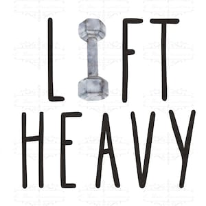 Lift Heavy PNG: Gym Shirt Design (Digital Download)