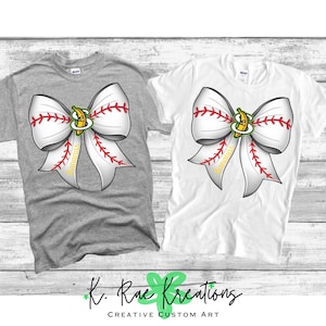 Banana Baseball Bow PNG: Coquette Digital Design (Digital Download)