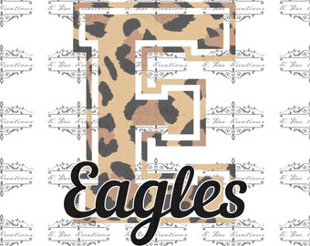 Leopard Eagles Mascot PNG: School Spirit Digital Design (Digital Download)