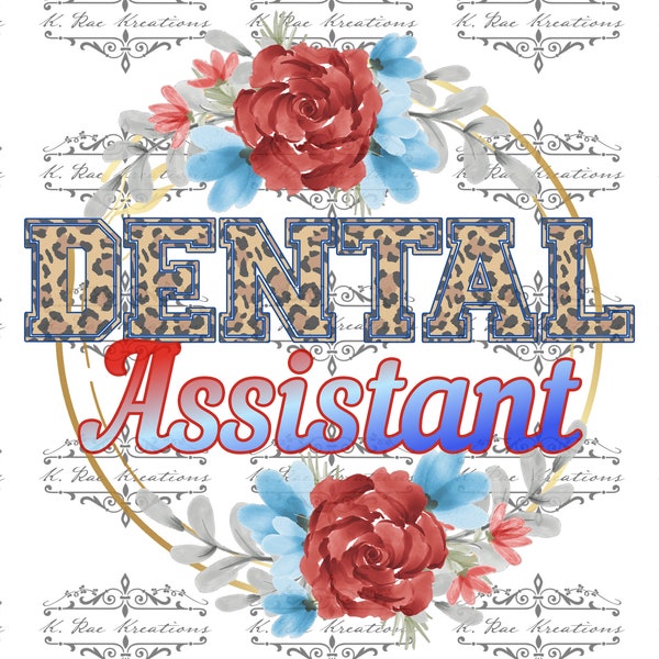 Dental Assistant PNG for sublimation, CDA digital download, Patriotic 4th of July digital design, dental assisting life PNG