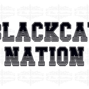 Blackcats PNG File for Sublimation, Blackcat Nation Cut File, Blackcat digital download, Blackcat Pride Digital Design, We Are Blackcats PNG