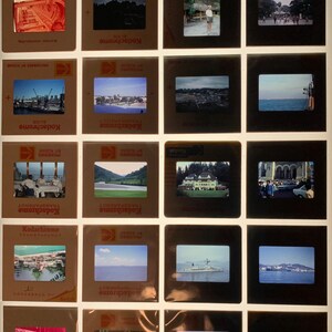 Lot of 100 Vintage Slides From Around the World 50s - 80s  50 Vintage Photo Slides Kodak & Others‎ Hollywood Film Movie Actor Lot C3 main image 0