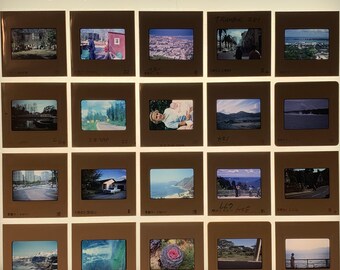 Lot of 100 vintage slides from around the world 50s - 80s (Batch 44)