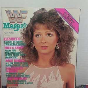 WWF Magazine April 1989 - Miss Elizabeth Cover - VG/G Condition