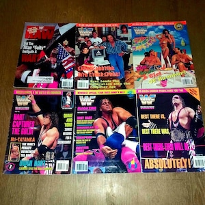 Vintage WWF WWE Magazines